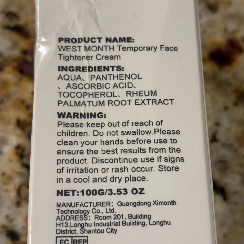 NWT West Month Immediate Firm Face Tightener Cream
